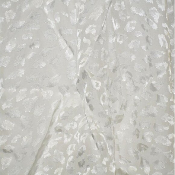 Jodifl White Lace Cheetah Print Tank Top Size M V Neck Slinky Festival Sexy - Picture 5 of 12